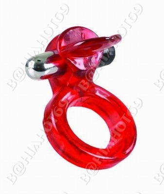 anillo con vibro lenguita wireless color rojo
