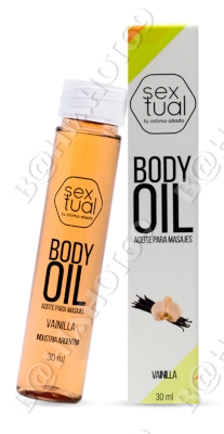 sextual bodyoil aceite para masajes aroma vainilla